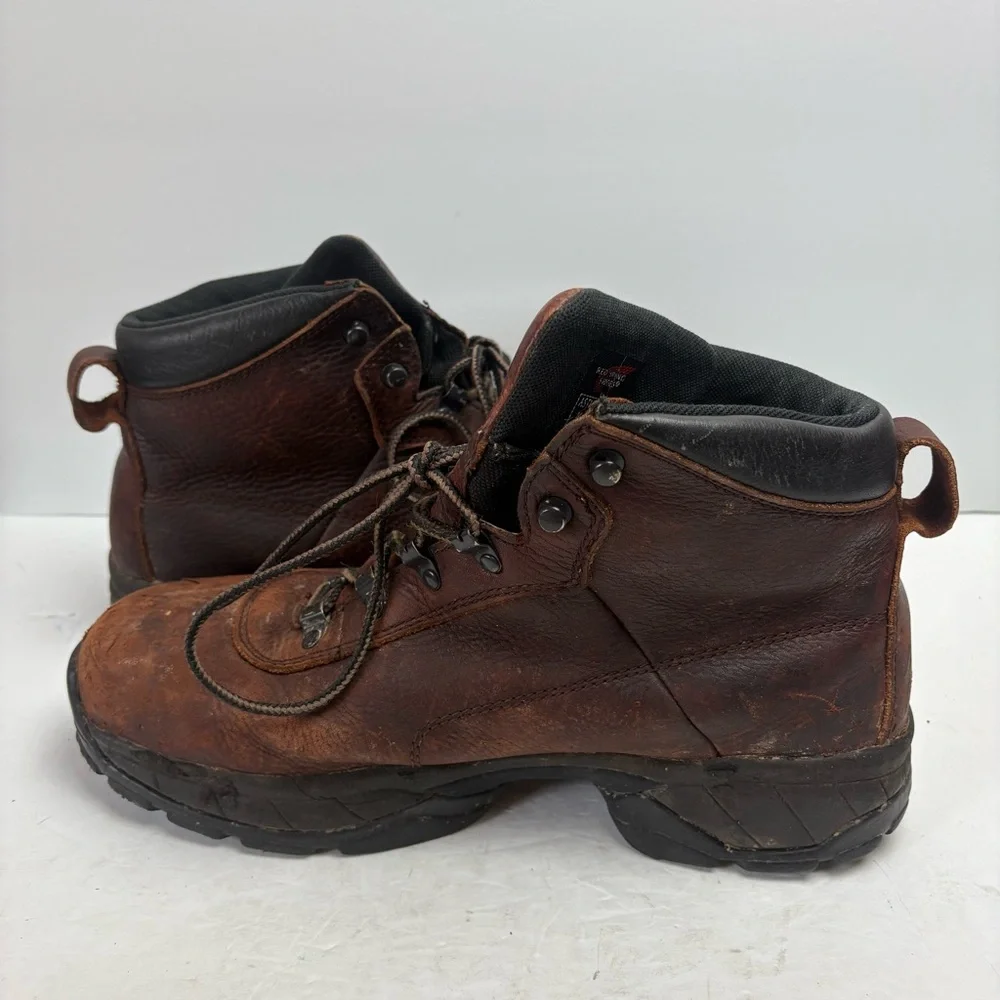 Red Wing Work Construction Boots Brown Leather Lace-up ASTM 2414 05 size 11